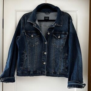Curve Appeal Women's Classic Denim Jacket - with beautiful toile size XL